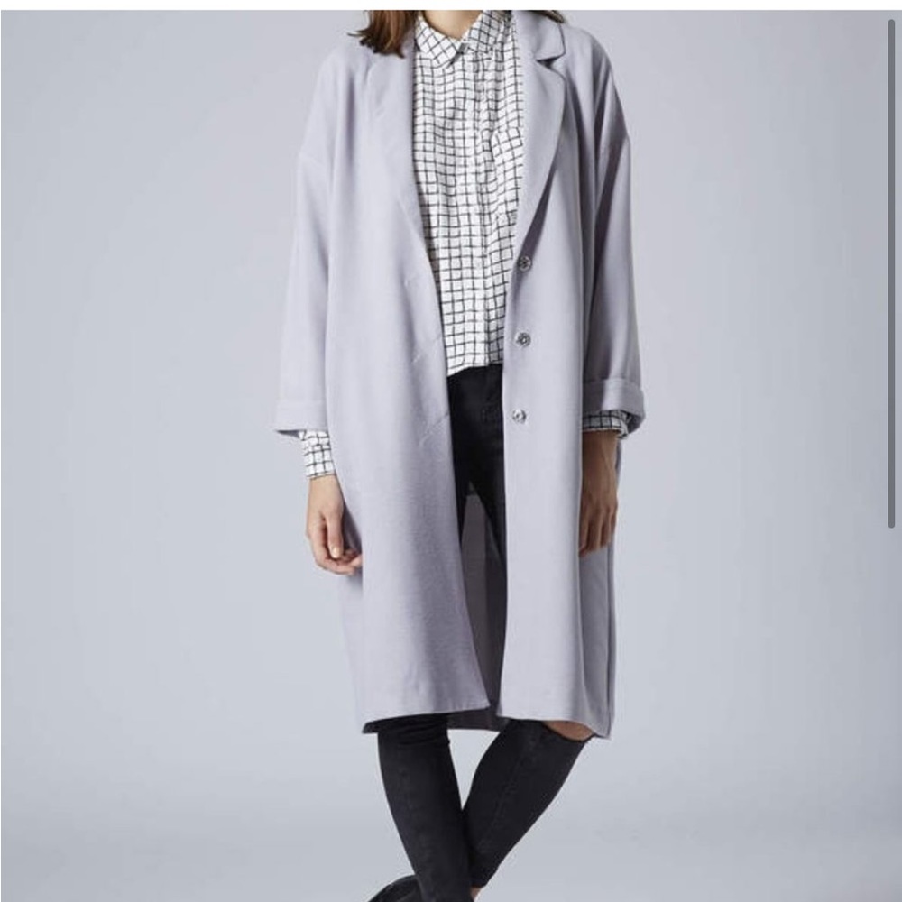 Topshop Grid Pattern Top